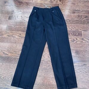 Petite Studio Black Pleated women’s Dress pants size M